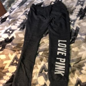 Pink Victoria secret joggers